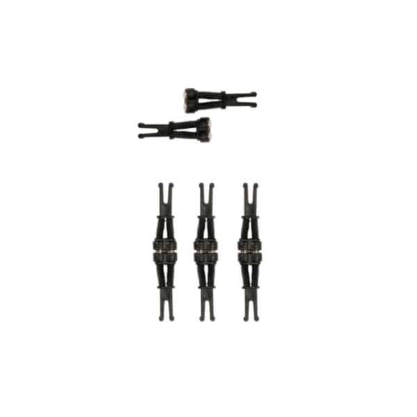 hornby - vacuum pipe magnetic coupling pack - 17mm (r7400) oo gauge
