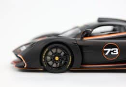 Pagani Huayra R Matt Black and Carbon - Limited Edition - 1:18 Scale Resin Model by BBR (with showcase)