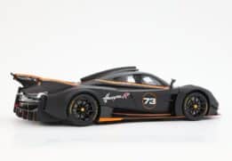 Pagani Huayra R Matt Black and Carbon - Limited Edition - 1:18 Scale Resin Model by BBR (with showcase)