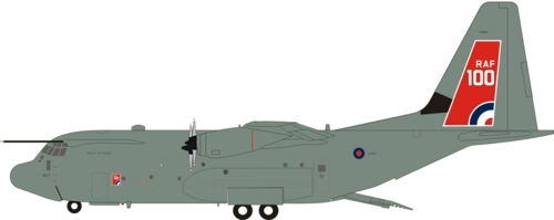 IF130UK0420 - 1/200 UK - AIR FORCE LOCKHEED MARTIN C-130J HERCULES C5 (L-382) ZH887 WITH STAND