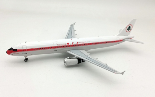 IF321ME0520 - 1/200 MIDDLE EAST AIRLINES MEA AIRBUS A321 OD-RMI 70TH ANNIVERSARY SCHEME WITH STAND