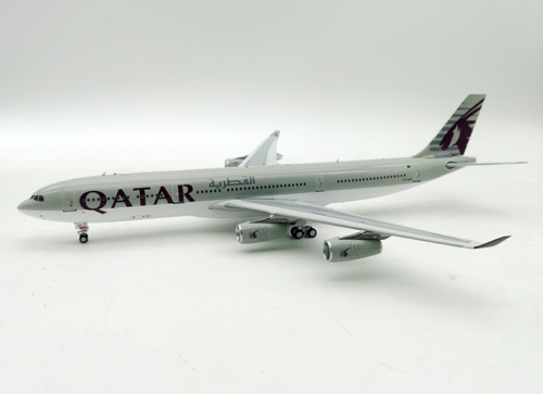IF343QR0322 - 1/20 QATAR AMIRI FLIGHT AIRBUS A340-313 A7-AAH WITH STAND