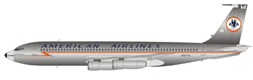 IF701AA1221P - 1/200 AMERICAN AIRLINES BOEING 707-100 N7577A WITH STAND