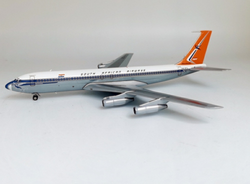 IF707SA0422P - 1/200 SOUTH AFRICAN AIRWAYS BOEING 707-300 ZS-DYL POLISHED WITH STAND