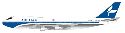 IF742VG1122 - 1/200 AIR SIAM BOEING 747-200 HS-VGG WITH STAND