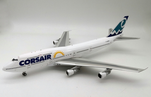 IF743SUN0619 - 1/200 CORSAIR BOEING 747-300 F-GSUN WITH STAND