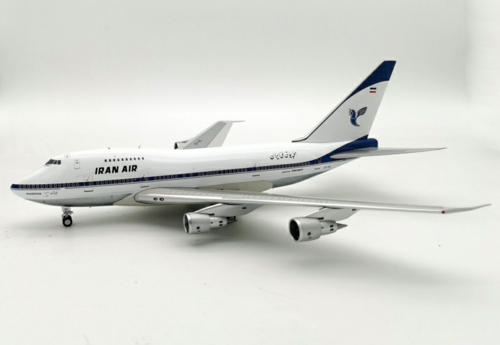 IF747SPIR0821P - 1/200 IRAN AIR BOEING 747SP EP-IAC POLISHED WITH STAND