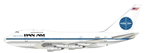 IF74SPPA1222P - 1/200 PAN AM BOEING 747SP-21 N536PA POLISHED