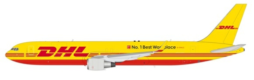 IF763DH1221 - 1/200 DHL AIR BOEING 767-300 G-DHLC WITH STAND