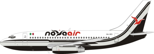 IFEAVOCI - 1/200 NOVA AIR BOEING B737-200 XA-OCI WITH STAND (EL AVIADOR MODELS)