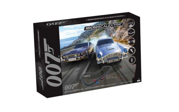 Micro Scalextric James Bond 007 Race Set - Aston Martin DB5 vs Vantage V8 (G1171M)