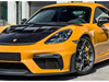 Norev 1:18 Porsche Cayman GT4 RS w/Weissach Bahama Yellow Pack 2023 (187252)