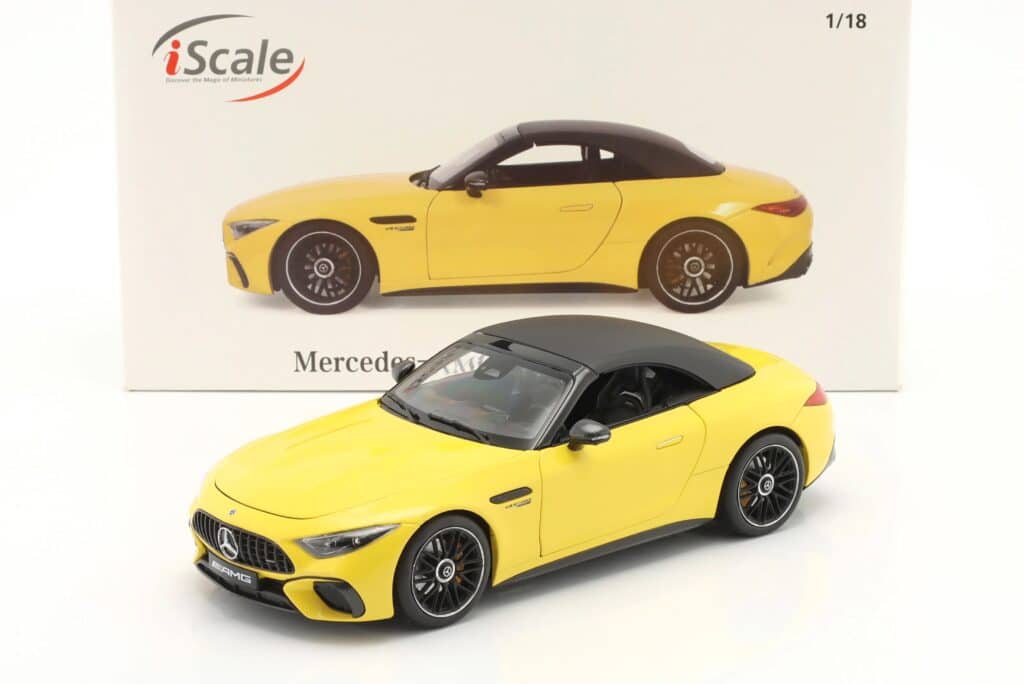 Latest arrivals at model-universe.com - 22 July 2025 : including Audi R8's by Keng Fai, AMG's by i-scale, Porsche 911's by Minichamps and much more.. 24 iScale - 1:18 Mercedes-AMG SL 63 AMG 4Matic Sunbathe Yellow - Limited Edition Diecast Model