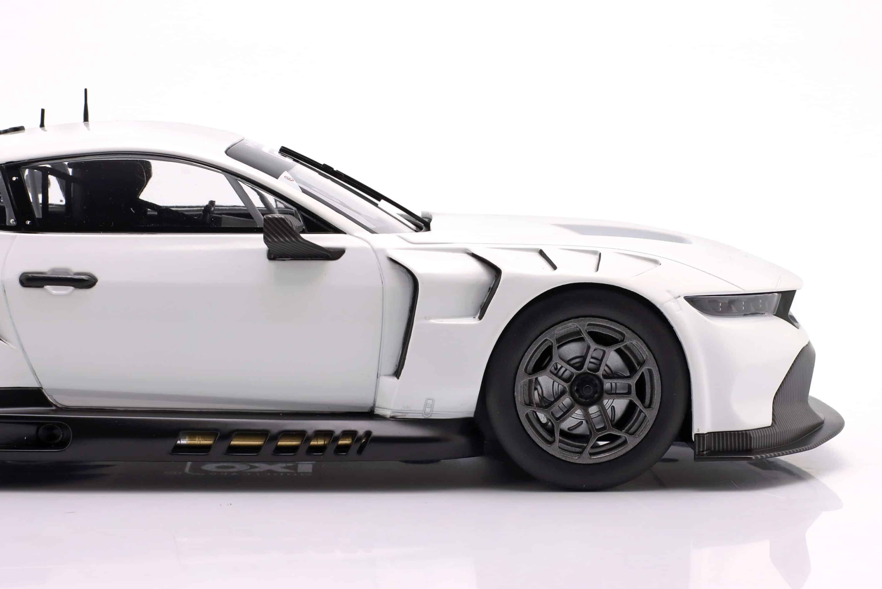 Ixo 1:18 Ford Mustang GT3 Racing Spec Plain Body Version White 2024 (LEGTMUS-LM24WHT) Diecast Model 7 Ixo 1:18 Ford Mustang GT3 Racing Spec Plain Body Version White 2024 (LEGTMUS-LM24WHT) Diecast Model