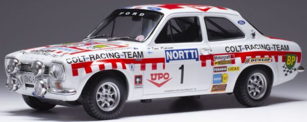 IXO 1:18 Ford Escort Mk I RS1600 #1 Makinen/Liddon 1000 Lakes Rally 1974 (IXO18RMC141B) Diecast Model