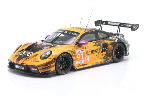 Diecast Model Shop - Model Universe 54 Alternative view of Ixo 1:18 Porsche 911 GT3 R No.91 Class Winner 24h Le Mans 2024 (Lietz, Schuring, Shahin) (MG-I-911-LM-24-1891) Diecast Model