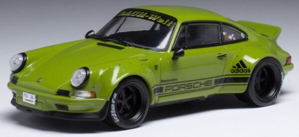 Ixo moc309 porsche 911 (930) rwb wide body green diecast model