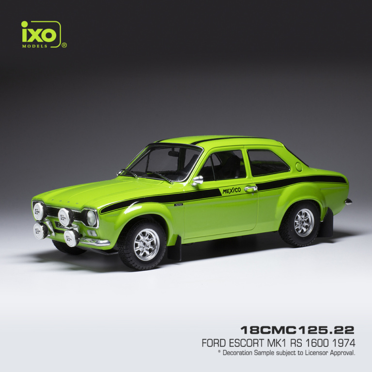 Ixo - 1:18 Ford Escort Mk1 RS Mexico Green (1974)