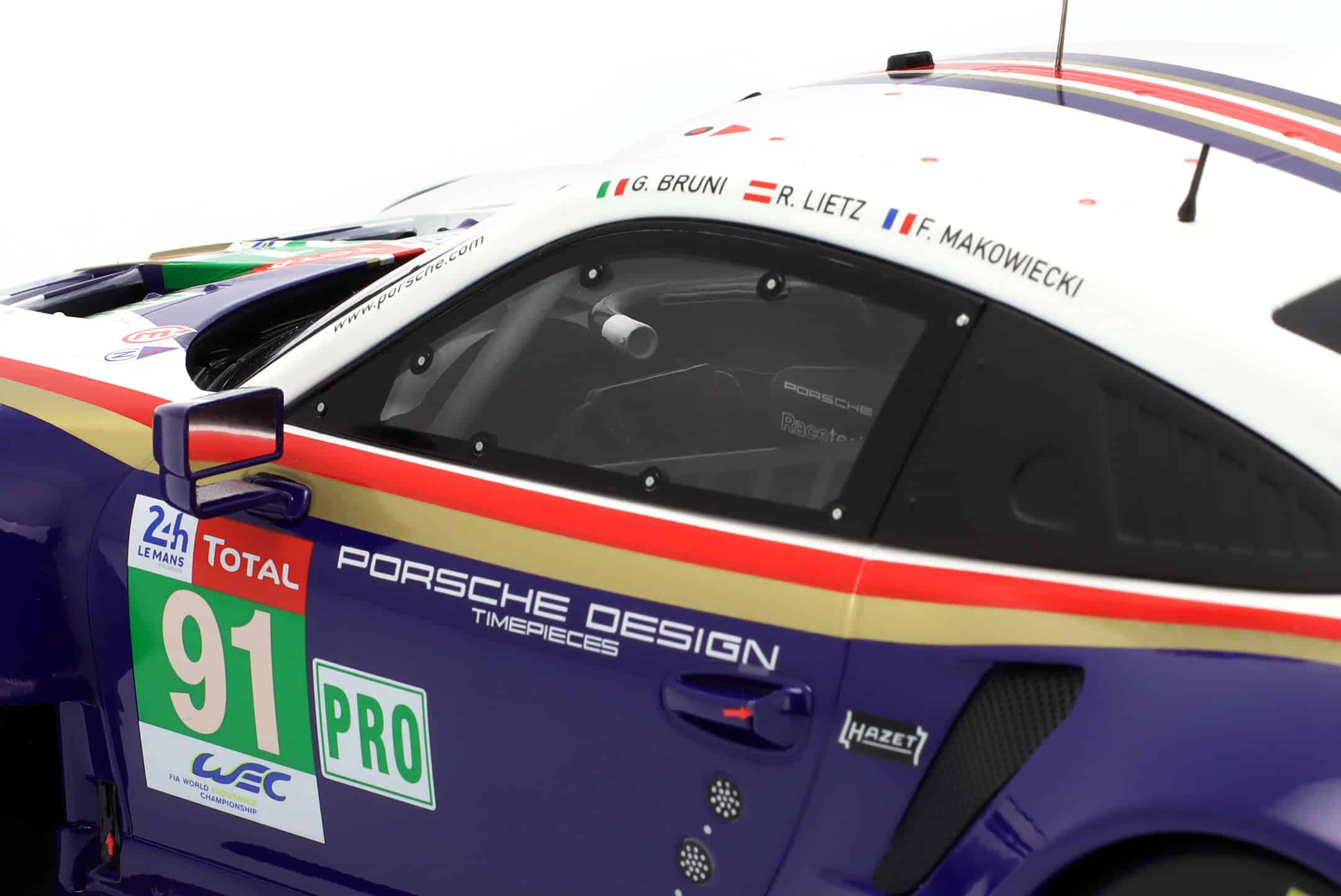 Ixo - 1:12 Porsche 911 (991) RSR No.91 2nd LMGTE Pro 24h Le Mans 2018 - Diecast Model