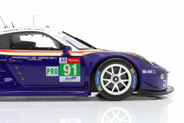 Ixo - 1:12 Porsche 911 (991) RSR No.91 2nd LMGTE Pro 24h Le Mans 2018 - Diecast Model 13 Ixo - 1:12 Porsche 911 (991) RSR No.91 2nd LMGTE Pro 24h Le Mans 2018 - Diecast Model
