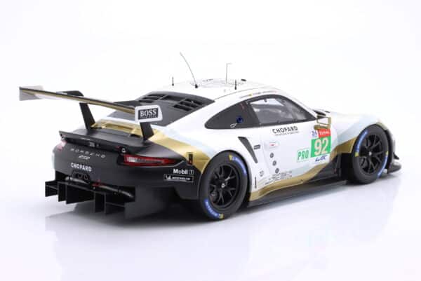 Ixo - 1:12 Porsche 911 (991) RSR No.92 24h Le Mans 2019 GT Team - Diecast Model 9 Ixo - 1:12 Porsche 911 (991) RSR No.92 24h Le Mans 2019 GT Team - Diecast Model