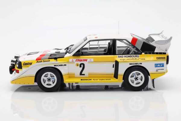 Ixo 1:18 Audi Sport Quattro S1 E2 No.2 4th Monte Carlo Rally 1986 Röhrl, Geistdörfer (18RMC025A) Diecast Model 7 Ixo - 1:18 Audi Sport Quattro S1 E2 No.2 4th Monte Carlo Rally 1986 Röhrl, Geistdörfer - Diecast Model