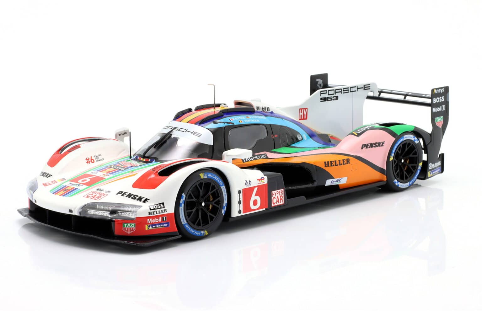 Voiture Miniature Spark 1:64 - Porsche 963 #6 Pole 24H Le Mans 2024 - Équipage Estre/Lotterer/Vanthoor