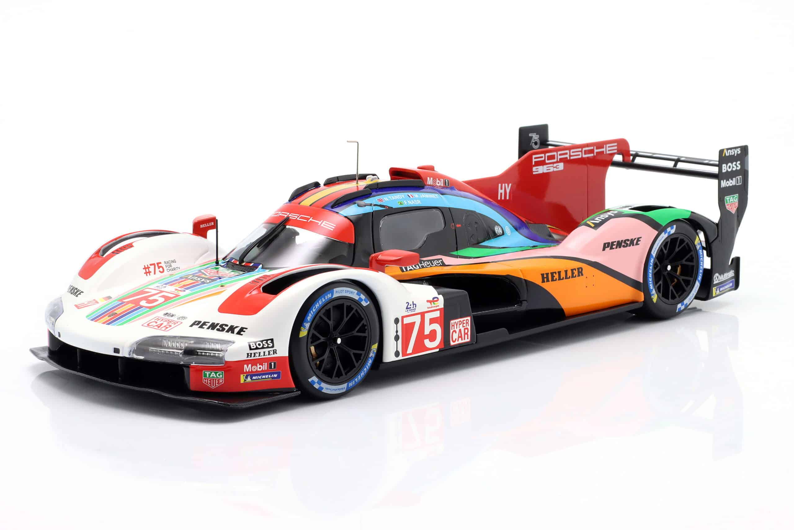 1/18 ポルシェ 963 ルマン 24h 2023 Penske #75 Ixo - 1:18 Porsche 963 Penske No.75 24h Le Mans 2023 Jaminet, Nasr