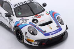 Porsche 911 GT3 R No.22 24h Spa 2021 Martini Racing GPX Bamber, Campbell, Jaminet - 1:18 Scale Diecast Model by Ixo