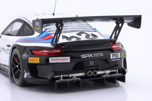 Porsche 911 GT3 R No.22 24h Spa 2021 Martini Racing GPX Bamber, Campbell, Jaminet - 1:18 Scale Diecast Model by Ixo