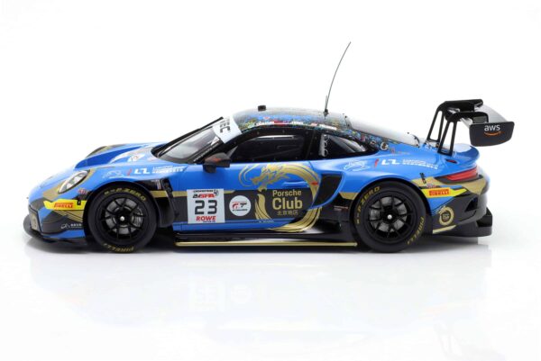 Ixo - 1:18 Porsche 911 GT3 R No.23 24h Spa 2024 Phantom Global - Eriksson, Evans, Preining - Diecast Model 8 ixo_1_18_porsche_911_gt3_r_no23_24h_spa_2024_phant 3