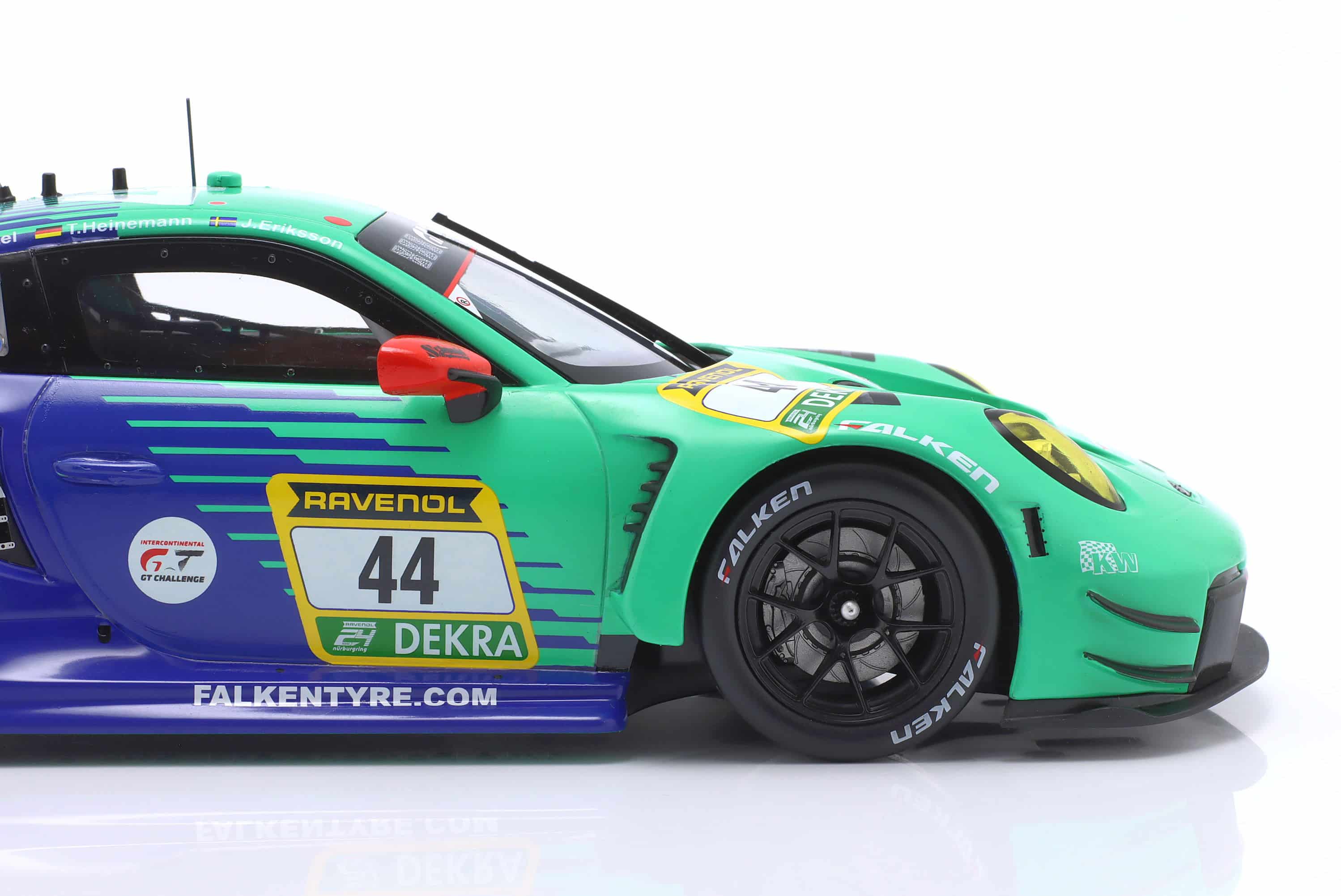 Ixo - 1:18 Porsche 911 GT3 R No.44 Falken 24h Nurburgring 2024 - Diecast Model 5 Ixo - 1:18 Porsche 911 GT3 R No.44 Falken 24h Nurburgring 2024 - Diecast Model