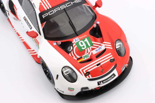 Ixo - 1:18 Porsche 911 RSR GT Team No.91 24h Le Mans 2020 Bruni, Lietz, Makowiecki - Diecast Model 14 Ixo - 1:18 Porsche 911 RSR GT Team No.91 24h Le Mans 2020 Bruni, Lietz, Makowiecki - Diecast Model