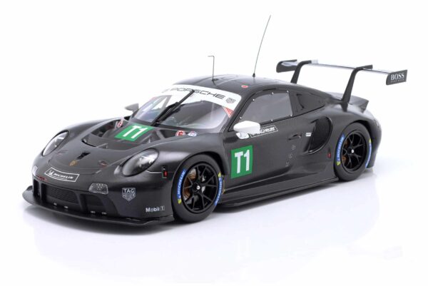 Ixo - 1:18 Porsche 911 RSR No.T1 Testcar Black - Diecast Model