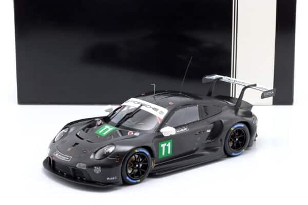 Ixo - 1:18 Porsche 911 RSR No.T1 Testcar Black - Diecast Model