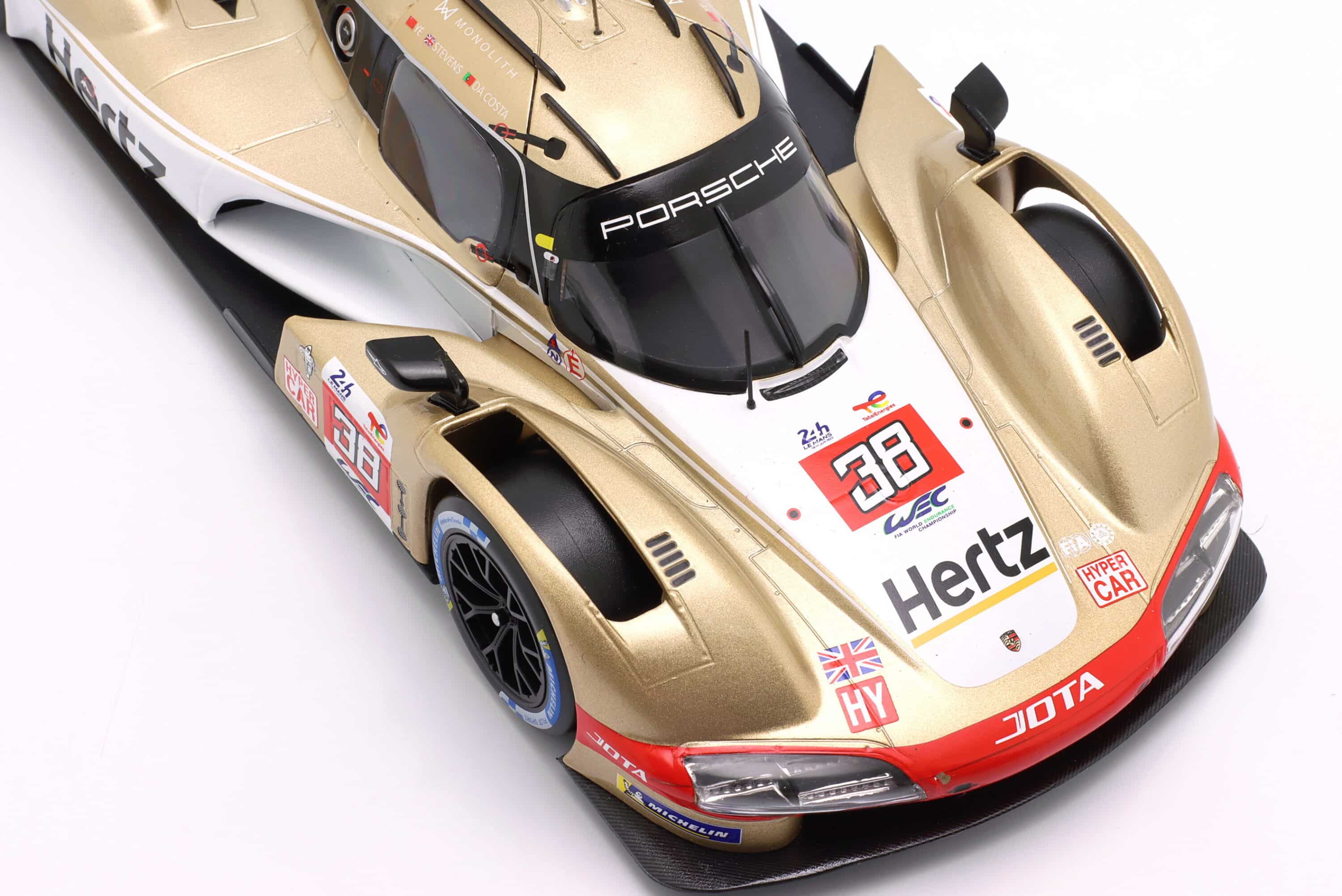 Ixo - 1:18 Porsche 963 Hertz Jota No.38 24h Le Mans 2023 Costa, Stevens, Yifei - Diecast Model 4 Ixo - 1:18 Porsche 963 Hertz Jota No.38 24h Le Mans 2023 Costa, Stevens, Yifei - Diecast Model