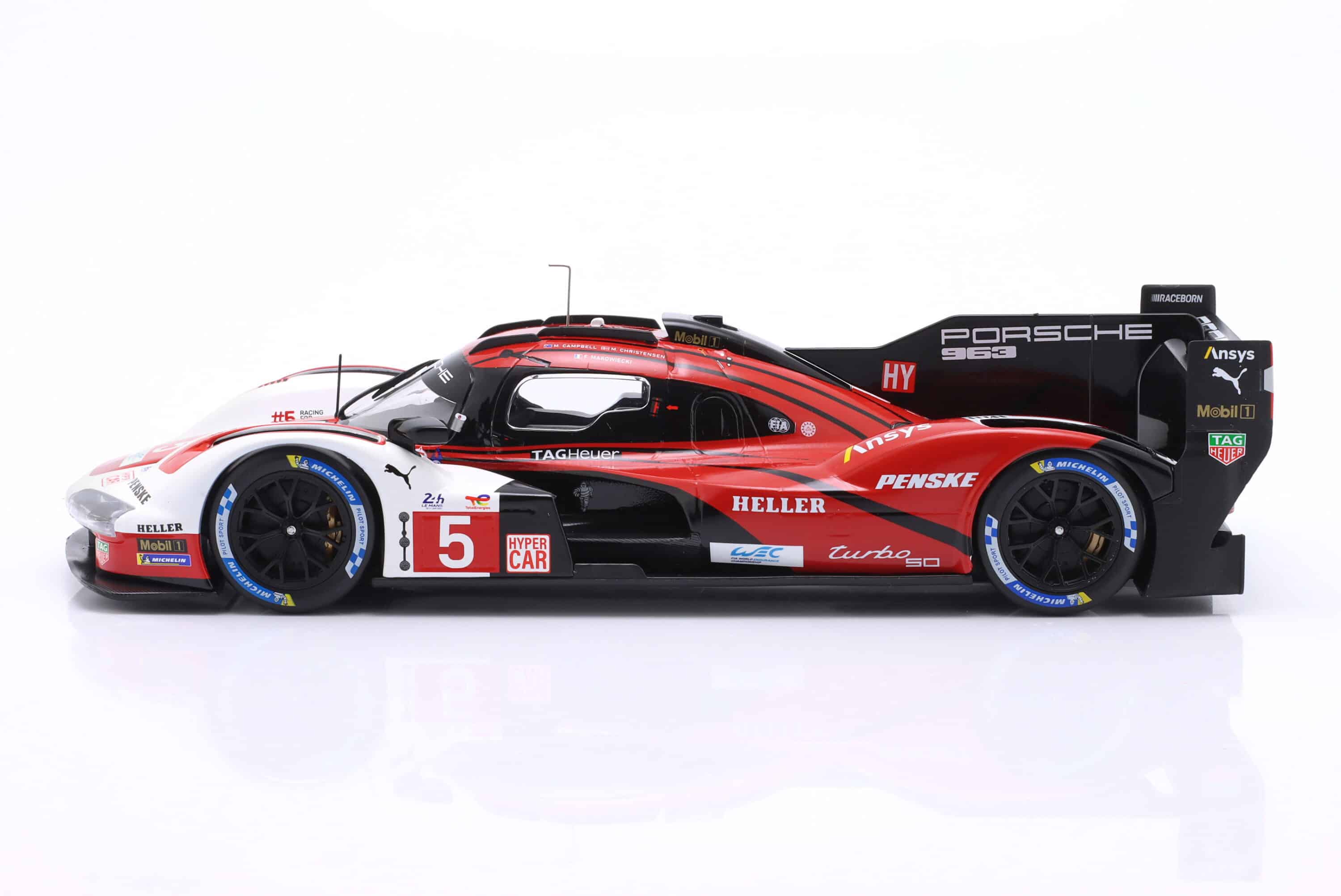 Ixo 1:18 Porsche 963 Penske #5 24h Le Mans 2024 (LEGT963-LM008) Diecast Model 4 Ixo 1:18 Porsche 963 Penske #5 24h Le Mans 2024 (LEGT963-LM008) Diecast Model - Image 4