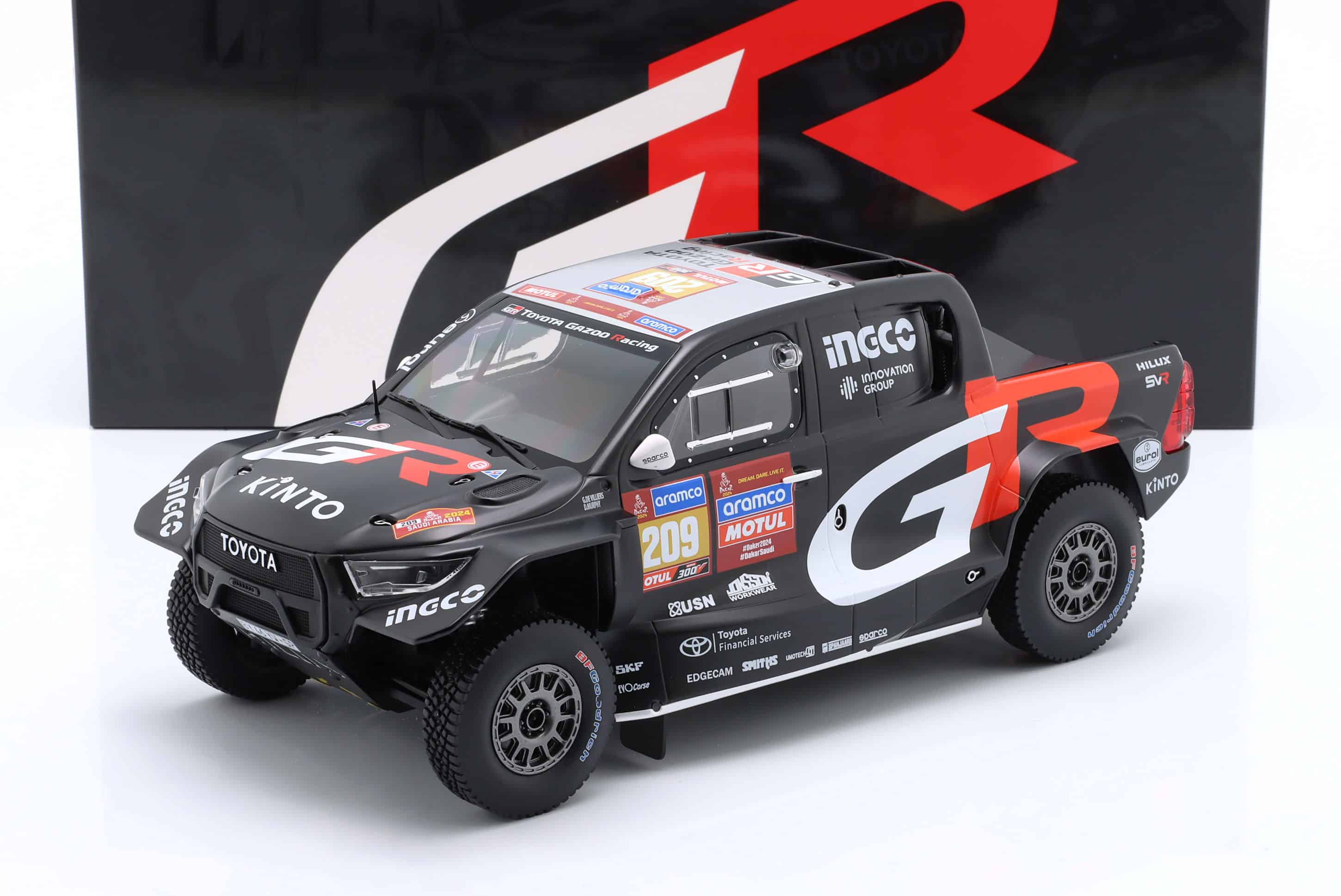 Ixo - 1:18 Toyota GR DKR Hilux Evo No.209 Dakar Rally 2024 - de Villiers, Murphy - Diecast Model