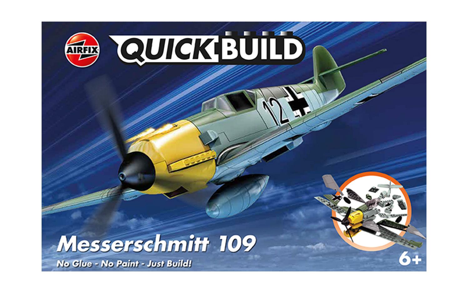 Airfix Quickbuild Messerschmitt Bf109 (J6001) Model Kit | Model Universe