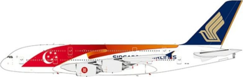JC Wings EW2388010 1:200 Airbus A380 Singapore Airline SG50 9V-SKI Diecast Aircraft Model