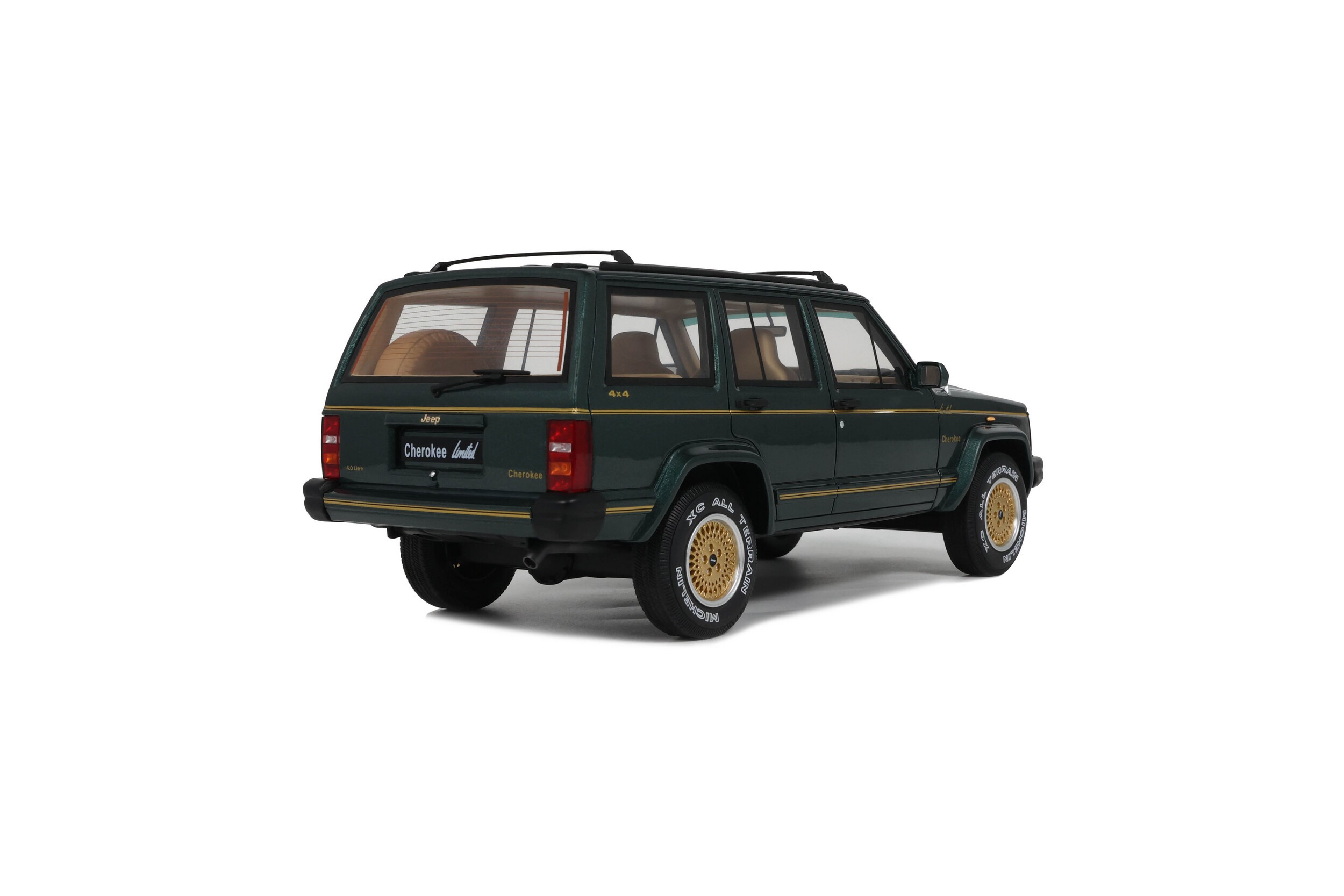 Otto Mobile 1:18 Jeep Cherokee XJ Limited Hunter Green 1995 (OT1204) Limited Edition Resin Model 2 Otto Mobile 1:18 Jeep Cherokee XJ Limited Hunter Green 1995 (OT1204) Limited Edition Resin Model - Image 2