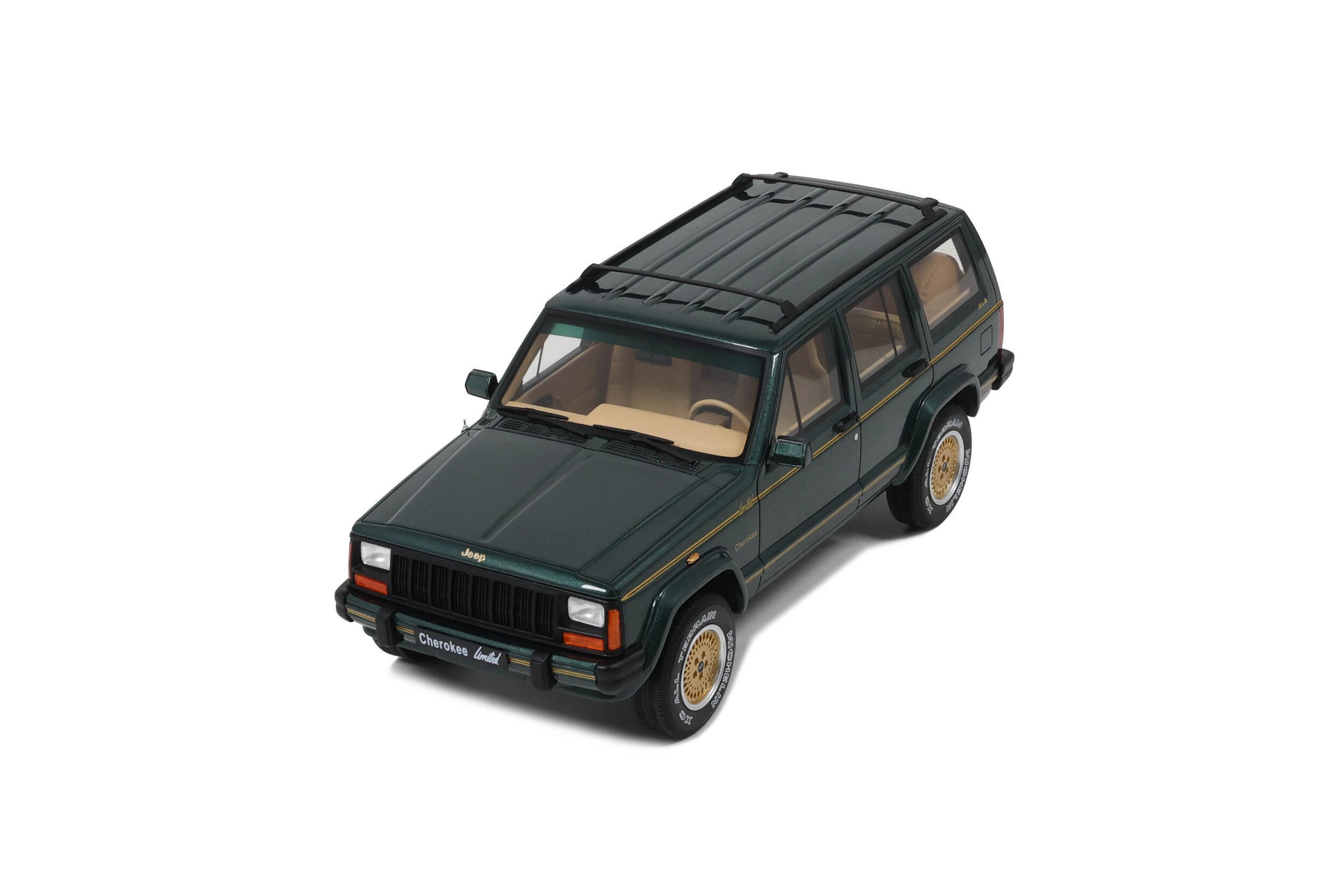 Otto Mobile 1:18 Jeep Cherokee XJ Limited Hunter Green 1995 (OT1204) Limited Edition Resin Model 6 Otto Mobile 1:18 Jeep Cherokee XJ Limited Hunter Green 1995 (OT1204) Limited Edition Resin Model - Image 6