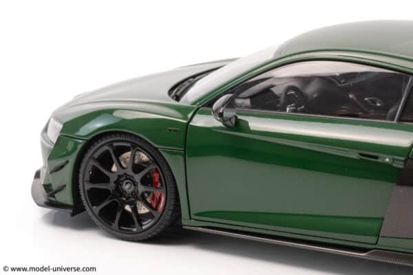 keng fai audi r8 v10 rwd green diecast model 02