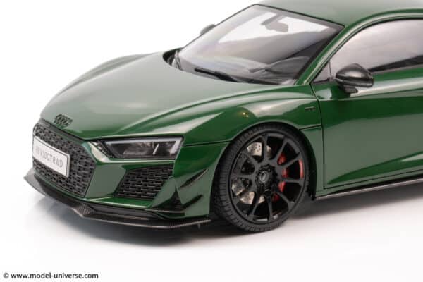 keng fai audi r8 v10 rwd green diecast model 05