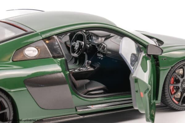 keng fai audi r8 v10 rwd green diecast model 07