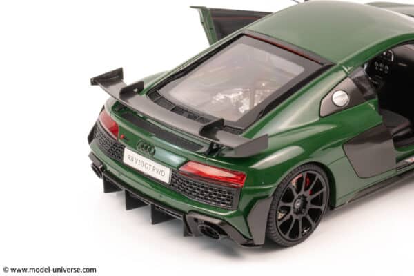 keng fai audi r8 v10 rwd green diecast model 08