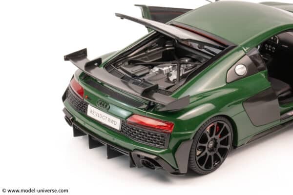 keng fai audi r8 v10 rwd green diecast model 09