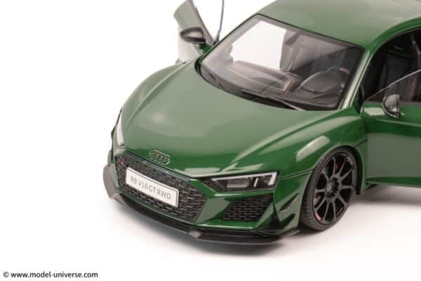 keng fai audi r8 v10 rwd green diecast model 10