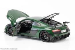 keng fai audi r8 v10 rwd green diecast model 18