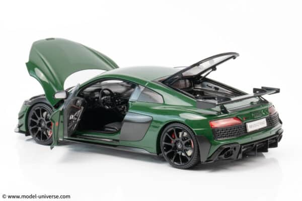 keng fai audi r8 v10 rwd green diecast model 18